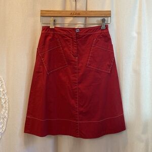 Sitwell Anthropology skirt Size 2 red